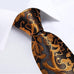 Gold Honey Silk Necktie Set-DBG1404
