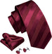 Maroon Wedding Necktie Set LBWY1444