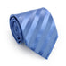Lt. Blue Stripe Silk Necktie Set JPM1856W