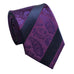 Navy and Purple Silk Necktie JPM18E17 - Toramon Necktie Company