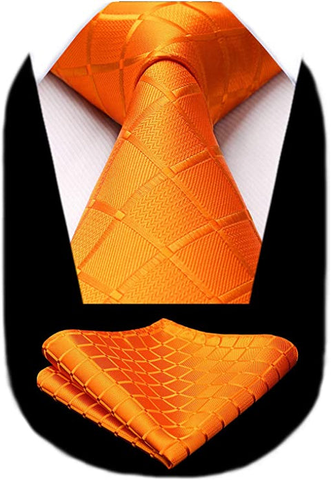 Orange Necktie Set- HDN544