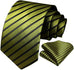 Green and Black Necktie Set -HDN547