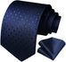 New Blue Polka Dot Necktie Set-HDN566