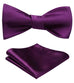 Egg Plant Solid  Bow Tie Set HDNX11