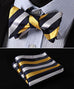 Yellow Blue White Bow Tie Set-HDNX31