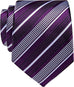Plum Purple and White Stripe Necktie-JYT38