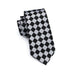 Black and Gray Daimond Silk Tie Set LBW1441