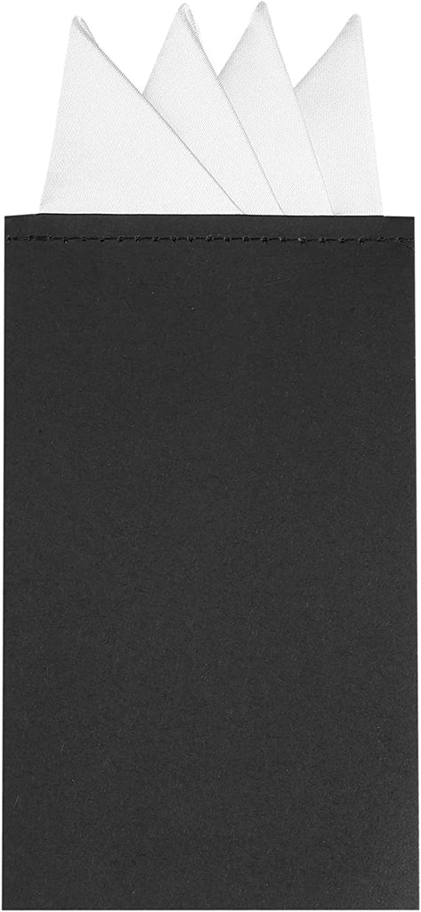 Pre- Folded White Pocket Square-POC03