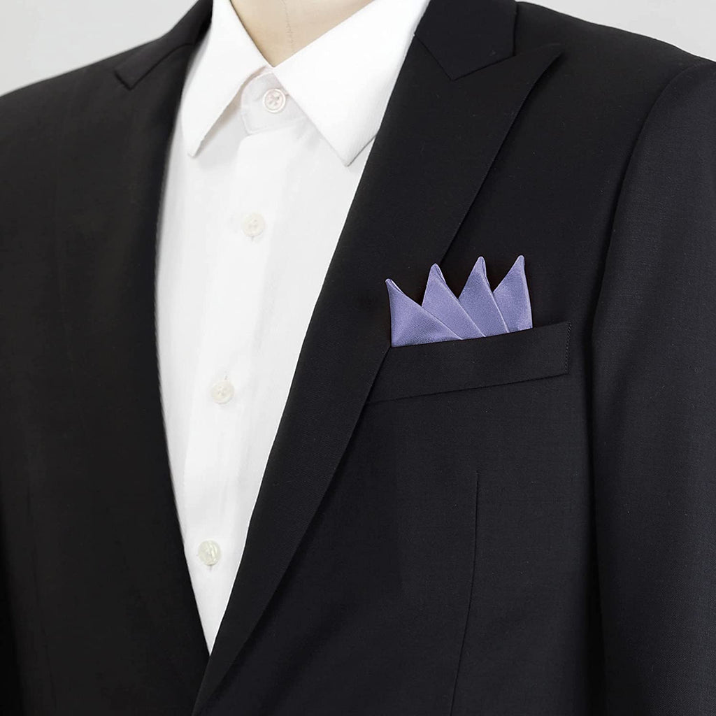 Pre-Folded Light Purple Pocket Square-POC06