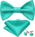 Aqua Wedding Bow Tie Set-BTSYO517