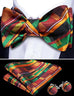 Rust Black Green Bow Tie Set-BTSYO522