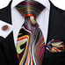 Multi color Silk Necktie Set-DBG1373