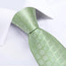 Men's Mint Green Silk Necktie Set-DBG1407