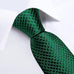 Emerald Green Silk Necktie Set-DBG1418