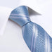 Light Blue Striped Necktie Set-DBG1421