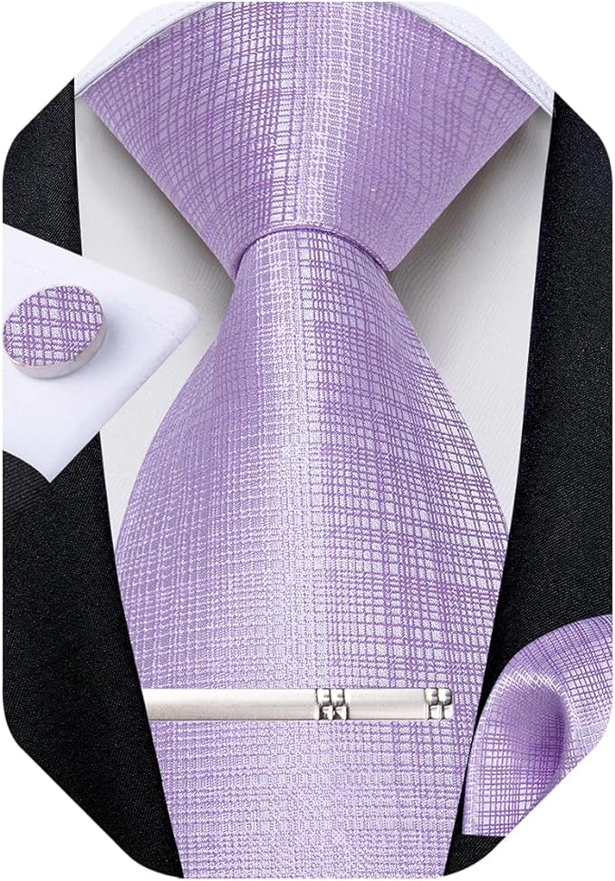 Lilac Wedding Necktie Set-DBG1424