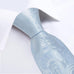 Light Blue Floral Necktie Set-DBG1429