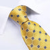 Yellow and Blue Silk Necktie Set-DBG1559
