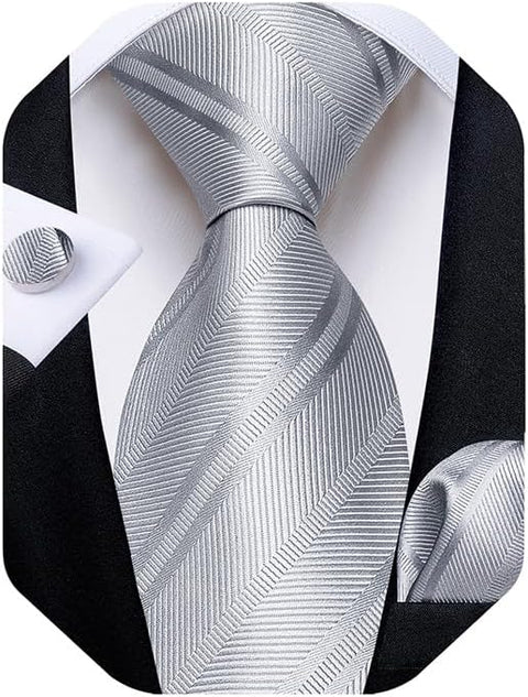 Silver Necktie Set-DBG1564