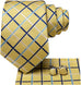 Yellow and Blue Necktie Set-DUB1569