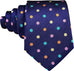 Navy Blue and Dots Necktie Set-LBW1358