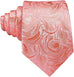 Salmon Wedding Necktie Set-LBW1383