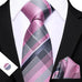 Pink and Grey Necktie Set-LBW1549