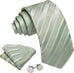 Sage Green Silk Necktie Set-LBW1558