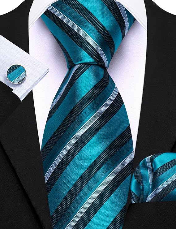 Teal Necktie Set-LBW1751