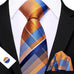 Orange and Blue Necktie Set-LBW1754