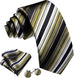 Black and Olive Necktie Set-LBW1756