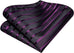 Purple and Black Stripe Wedding Necktie Set-LBWH1451