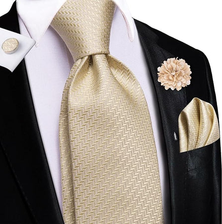 champagne ties and pocket squares