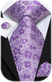 Extra Long Lavender Necktie Set-LBWH1802