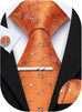 Orange and Blue Necktie Set-LBWY1748