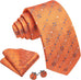Orange and Blue Necktie Set-LBWY1748