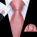 Coral Necktie Set-LBWY1749