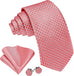Coral Necktie Set-LBWY1749