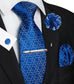 Royal Blue Necktie Set-MGN292