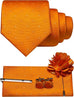 Orange Necktie Set-MGN293