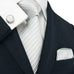 Gray Wedding Tie Set JPM1823C - Toramon Necktie Company