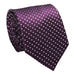Purple and White Silk Necktie Set JPM18A73