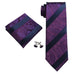 Navy and Purple Silk Necktie JPM18E17