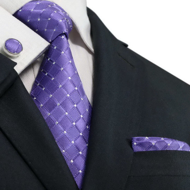 Lavender Silk Necktie SetJPM51T - Toramon Necktie Company