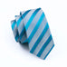 Deep Sky Blue Light Blue Necktie Set LBW568
