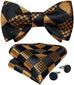 Black and Gold Bow Tie Set-BTS479