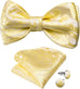 Yellow Paisley Bow Tie Set-BTS500