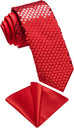 New Red Sequence Necktie Set-DBG1050