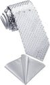 New Silver Grey Sequence Necktie Set-DBG1051