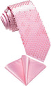 New Pink Sequence Necktie Set-DBG1054